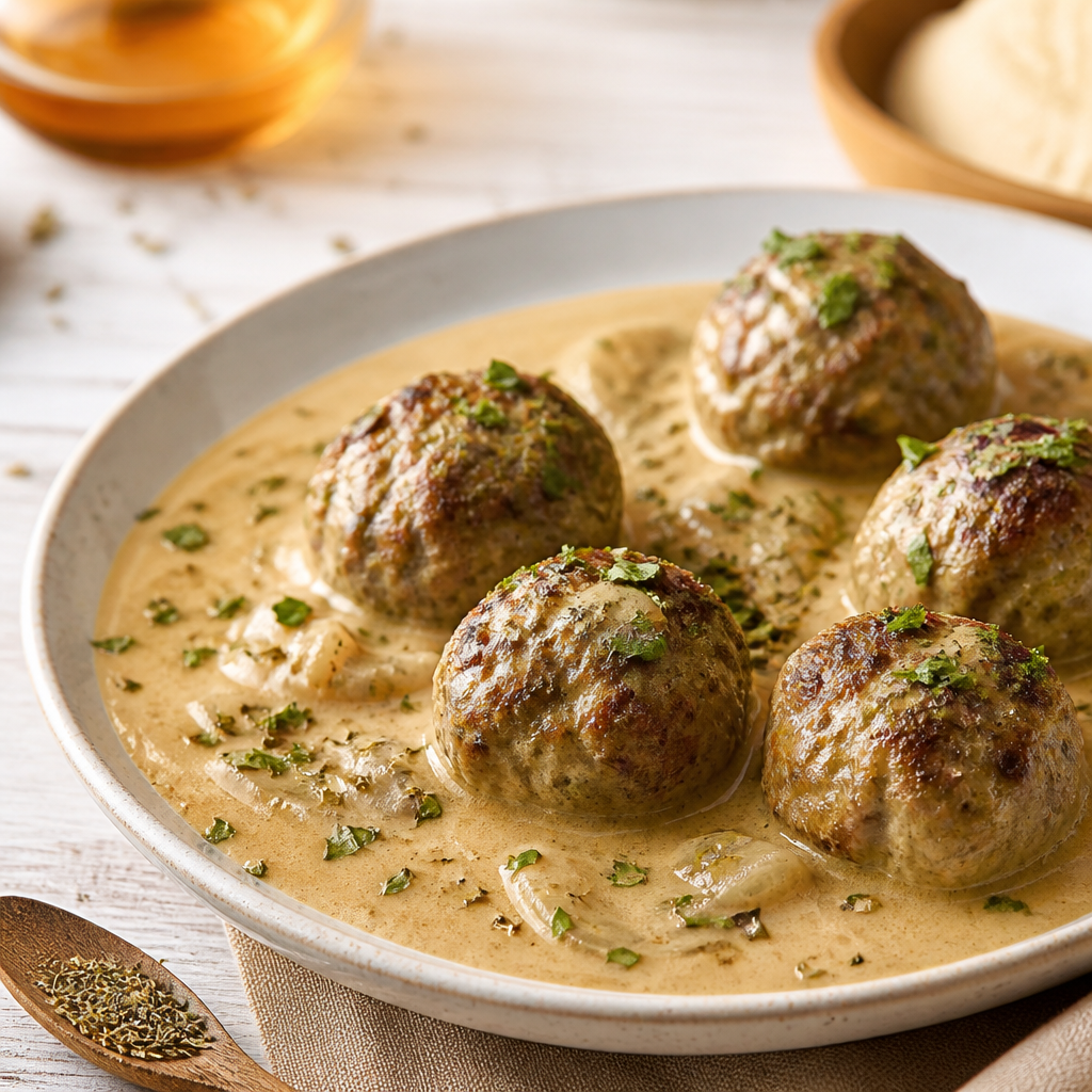 Boulettes Sauce Crémeuse